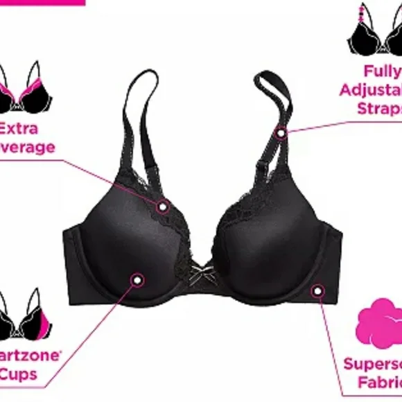 Maidenform Comfort Devotion Extra Coverage T-Shirt Bra 36DD NWT - Picture 4 of 6